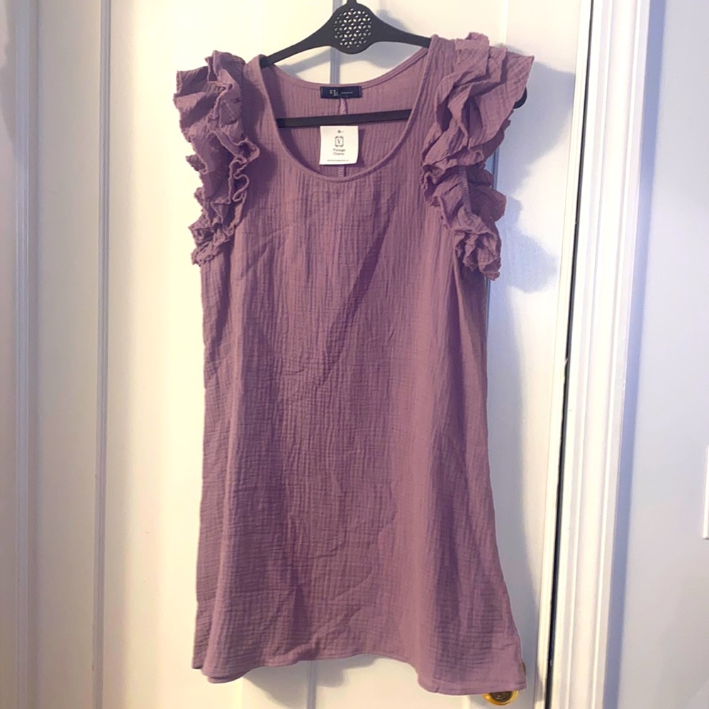 Ruffled Lavender Dress